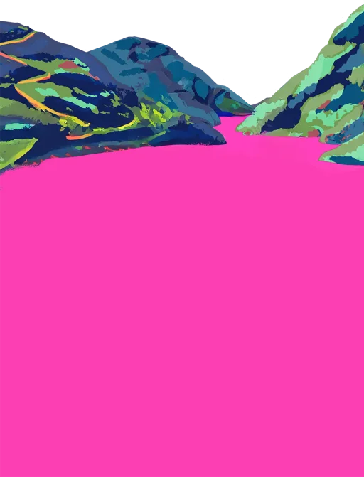 Un paysage avec un Dolmen en forme de A pour signifier Les Animals.